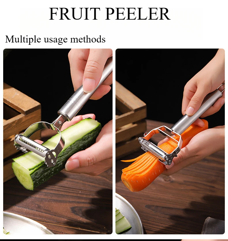 

Stainless steel fruit paring knife, apple peeler, potato and melon planer