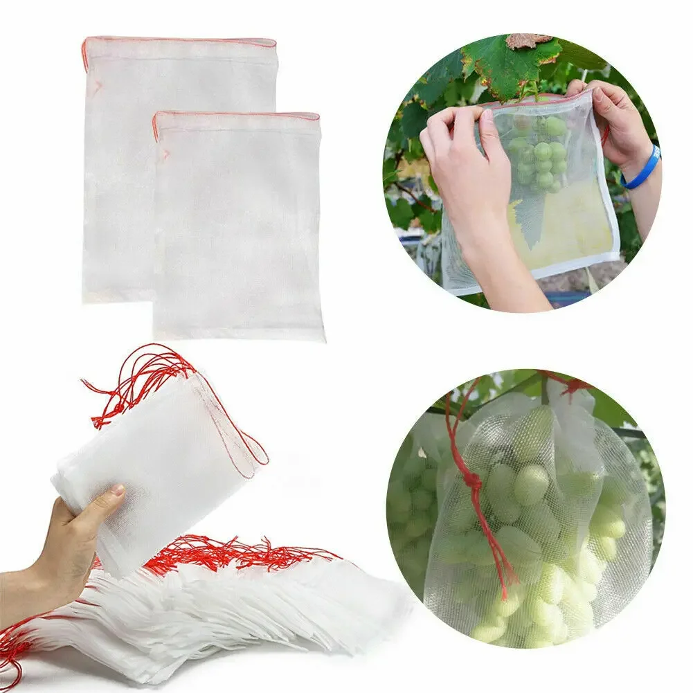 

50Pcs 10-60cm Fruit Protection Bags Garden Plant Fruit Flower Protect Bag Garden Netting Bag for Protecting Plant Fruits Flower