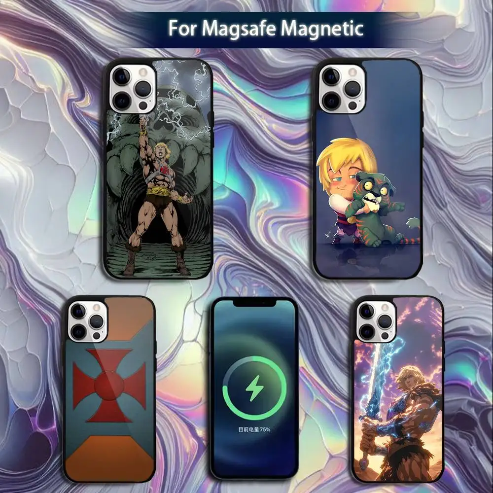 

H-He Man Phone Case For iPhone 16e,16,15,14,13,12,11,Plus,Pro,Max,Mini Magsafe Magnetic Wireless Charging