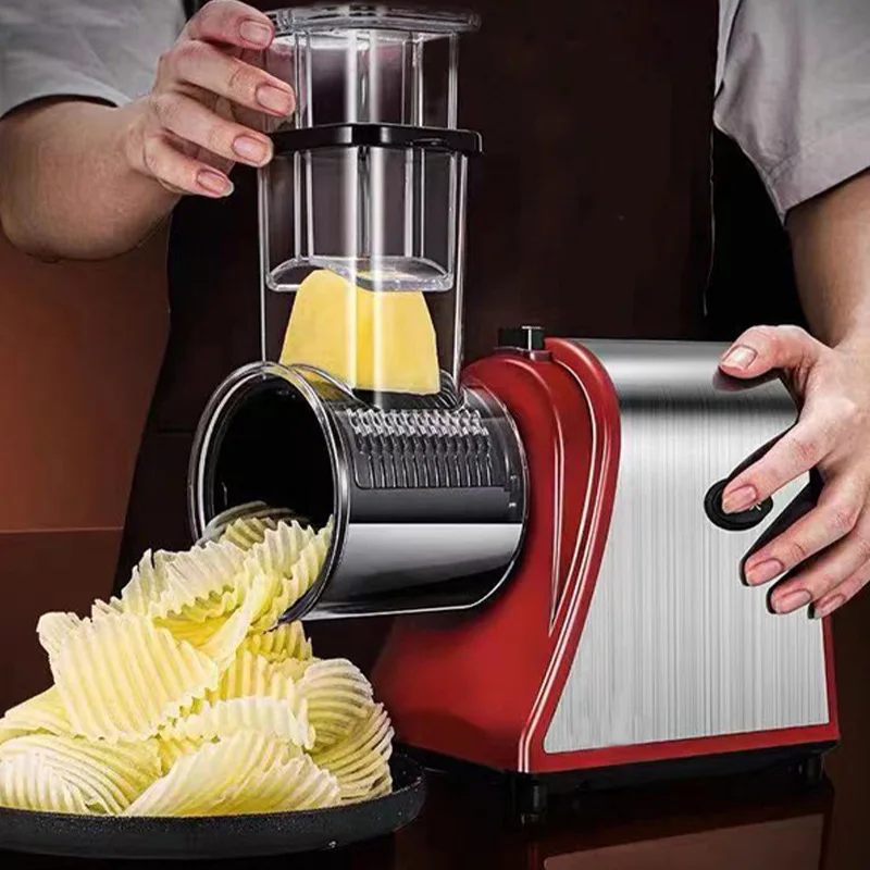 Slicing shredded vegetable cutter Multifunctional direct supply Kitchen artifact Electric vegetable cutter