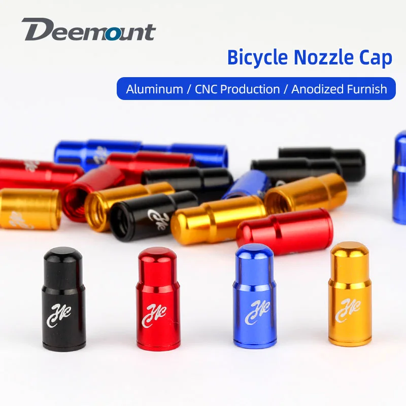 

Deemount Bicycle Tubeless Tire Presta Valve Cap Aluminum Alloy Valve Nozzle Dust Cover MTB Bicycle Accessories