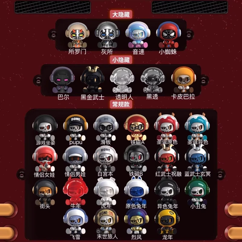 Genuine Baby Mr. Bone Blind Box Anime Figures Mini Trendy Toy Mystery Box Doll Collect Decoration PVC Model Toy Gifts for Boys