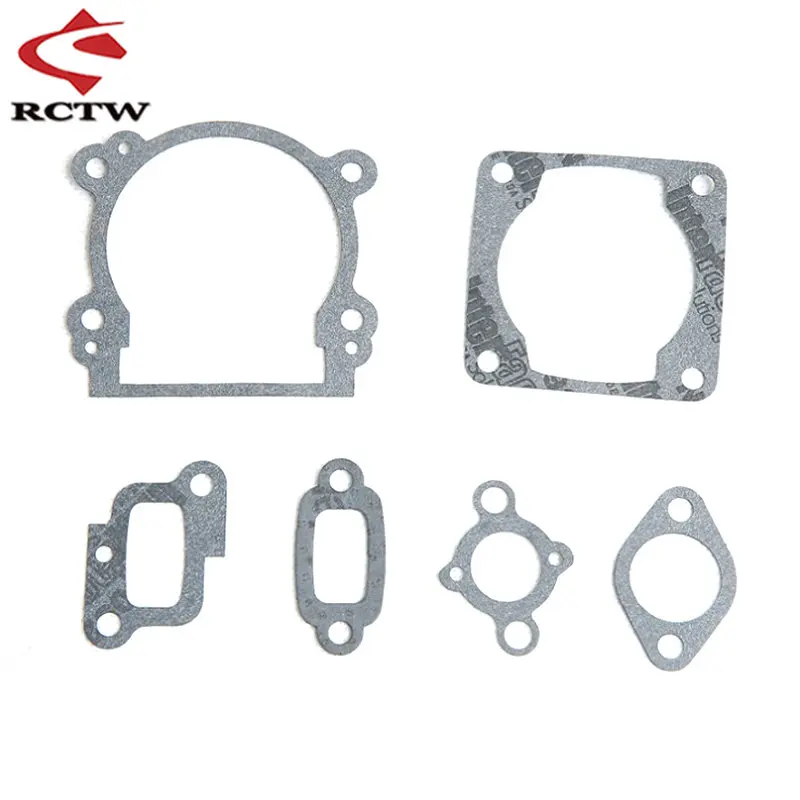 Zestaw uszczelek cylindrów lub skrzyni korbowej do 23cc 26cc 29cc 30.5cc 32cc 36cc 45cc silnik pasuje 1/5 KM KM ROVAN BAJA LOSI FG części do zdalnie sterowanego samochodu