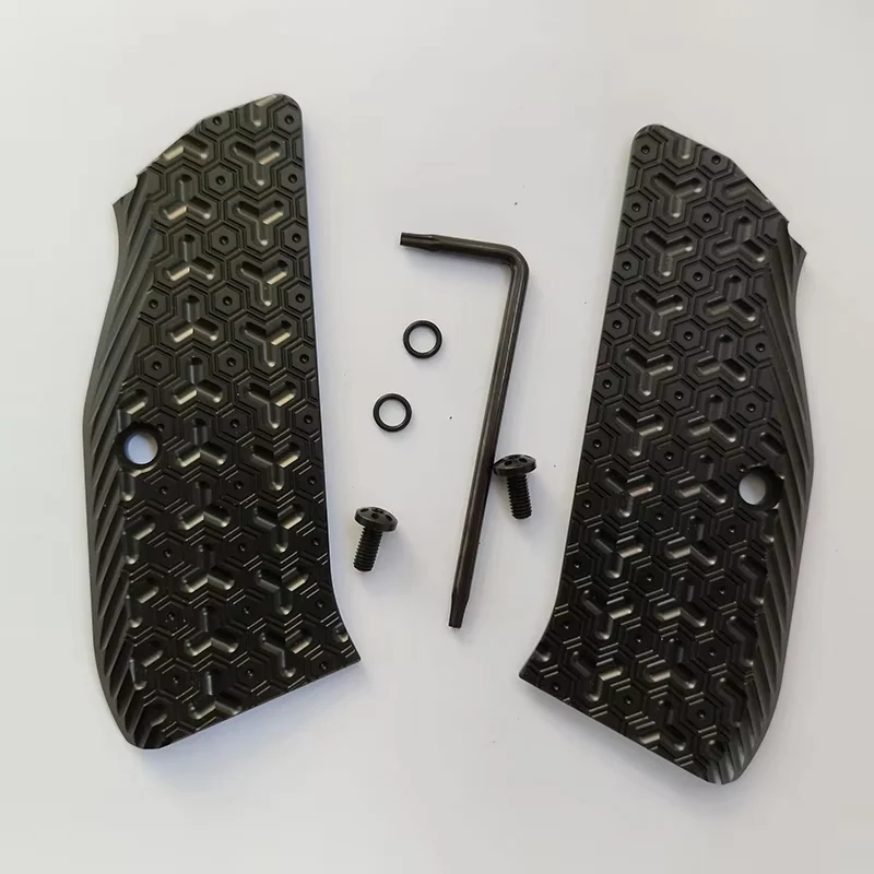 5 Colors 3 Types Aluminium Alloy CZ75 Grips Handle Patches for CZ 75 Full Size, SP-01 Series Shadow 2 75B BD,DIY Making Scales view 5