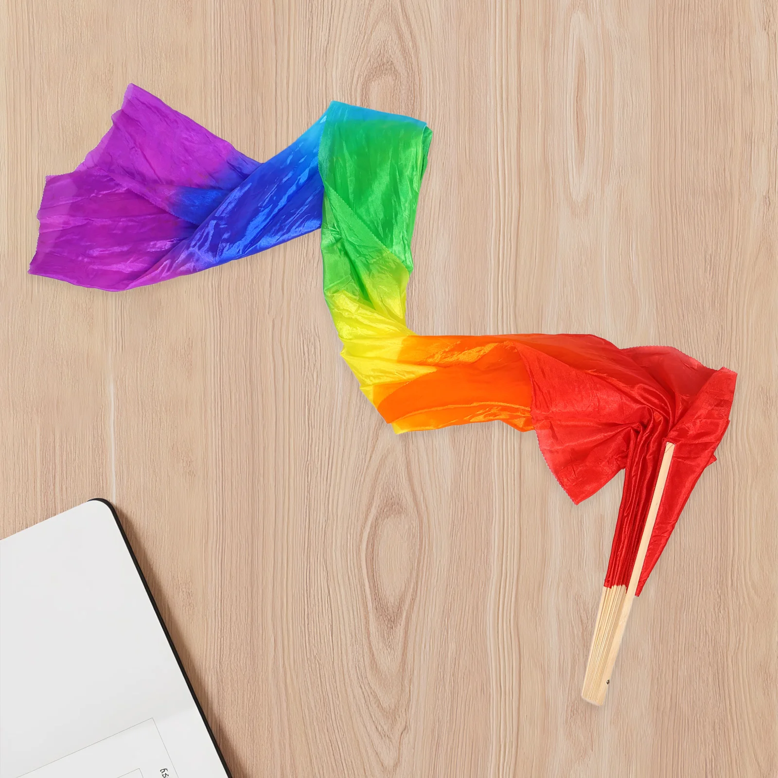 مروحة الرقص التدرج الملونة 180 سنتيمتر طويلة الرقص الشرقي الحرير الحجاب مرحلة الأداء الدعامة مروحة اليد خفيفة الوزن للنساء