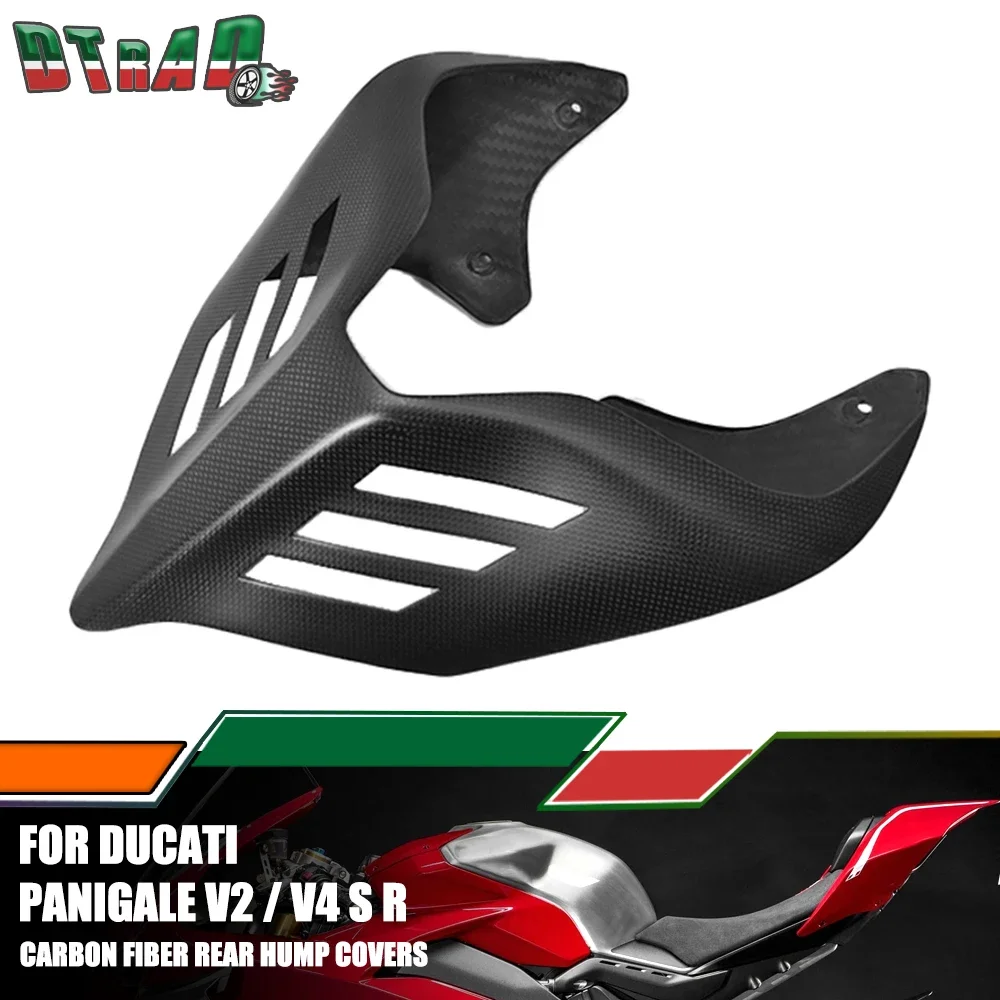 

For DUCATI Panigale/Streetfighter V2 V4S V4R 2018-2023 2024 Carbon Fiber Rear Hump Seat Cowl With Vent Hollow Out Style Fairings