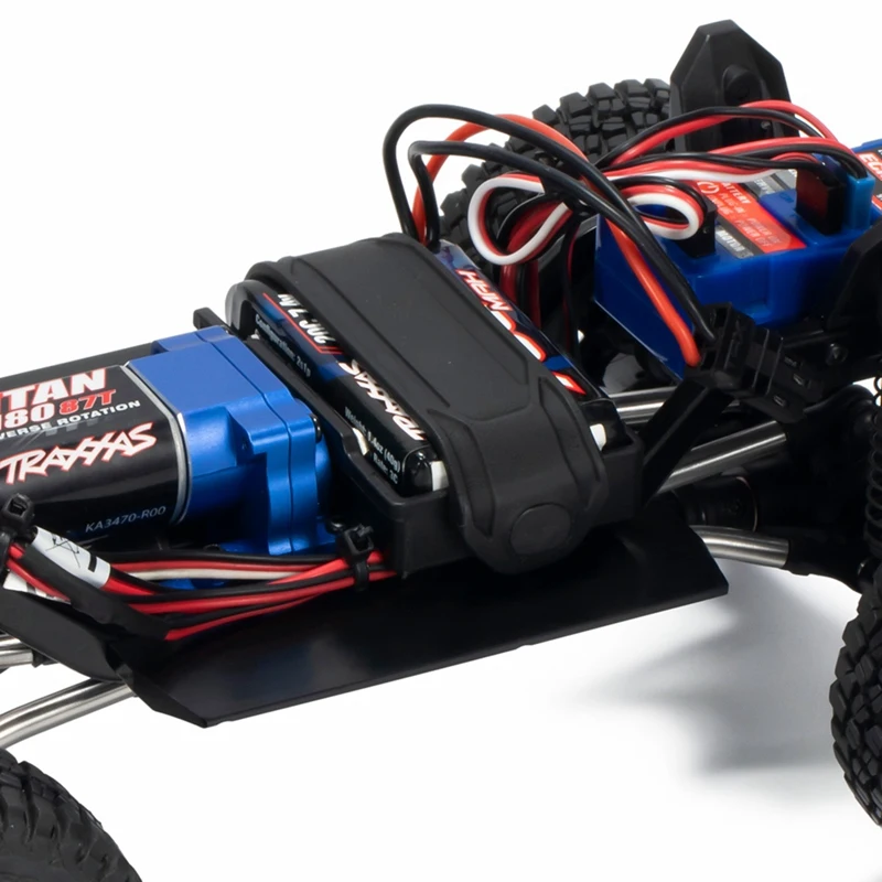 Rock Sliders ESC Ricevitore batteria Piastra laterale di espansione Parti di aggiornamento RC nere per TRX4M 1/18 RC Crawler Car