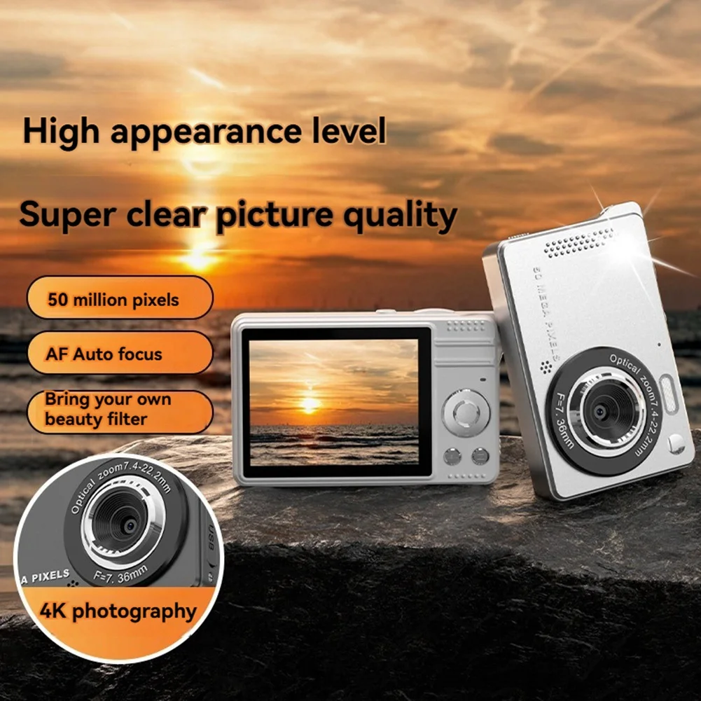 A36T-M08 Digital Camera Ccd Small Camera For Students Small Portable Retro Campus Card Machine Memory Card