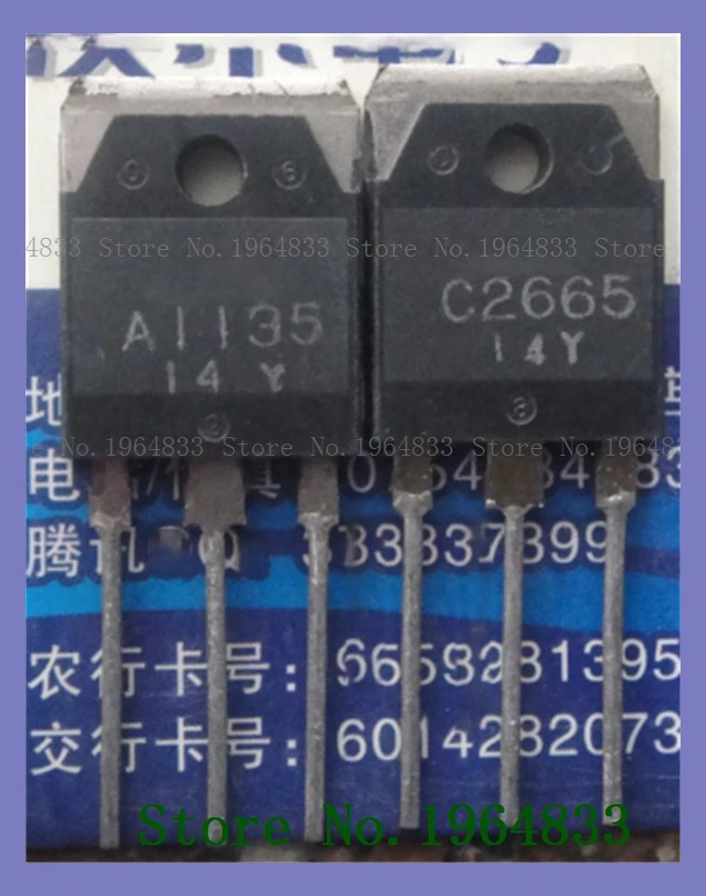 

2pcs/lot=a pair 2SA1135 2SC2665 TO-3P
