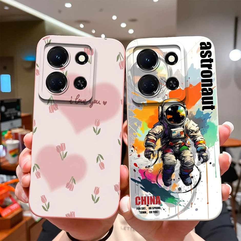 For Infinix Note 30 30i Pro VIP 4G 5G Casing Fashion Black Coconut Tree Liquid Cover For InfinixNote30 30i 30Pro VIP 4G 5G Funda
