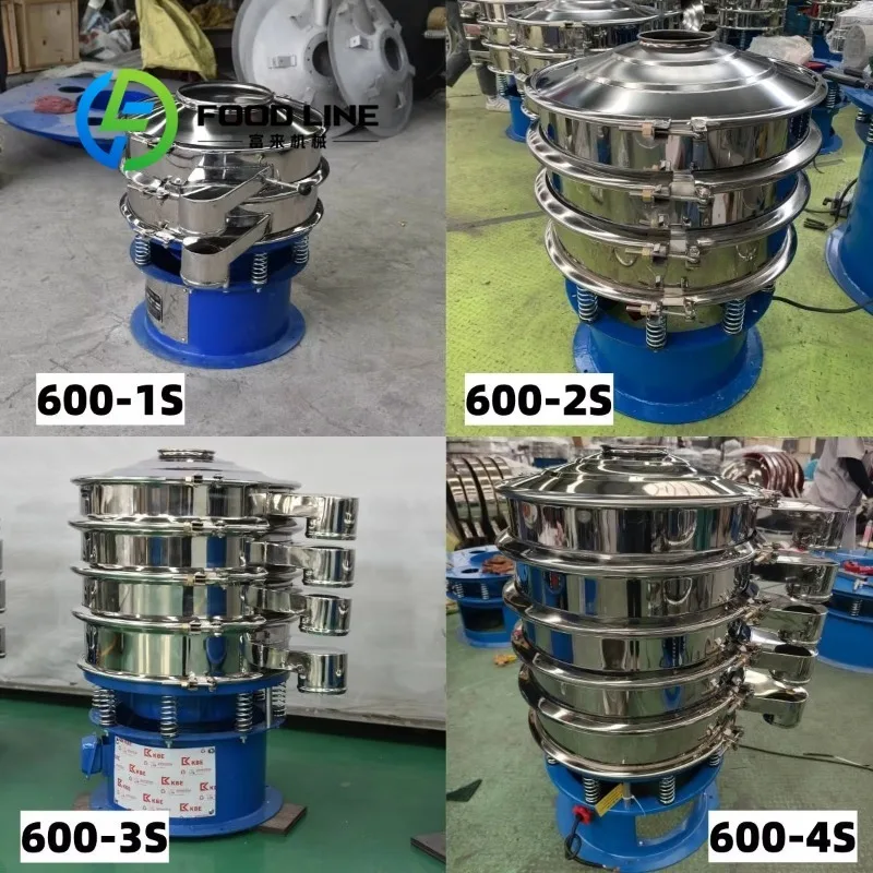 Rotary Vibrating Screen High Efficiency Screening Machine For Powder Granule And Particle Sorting In Food And Mining Industry