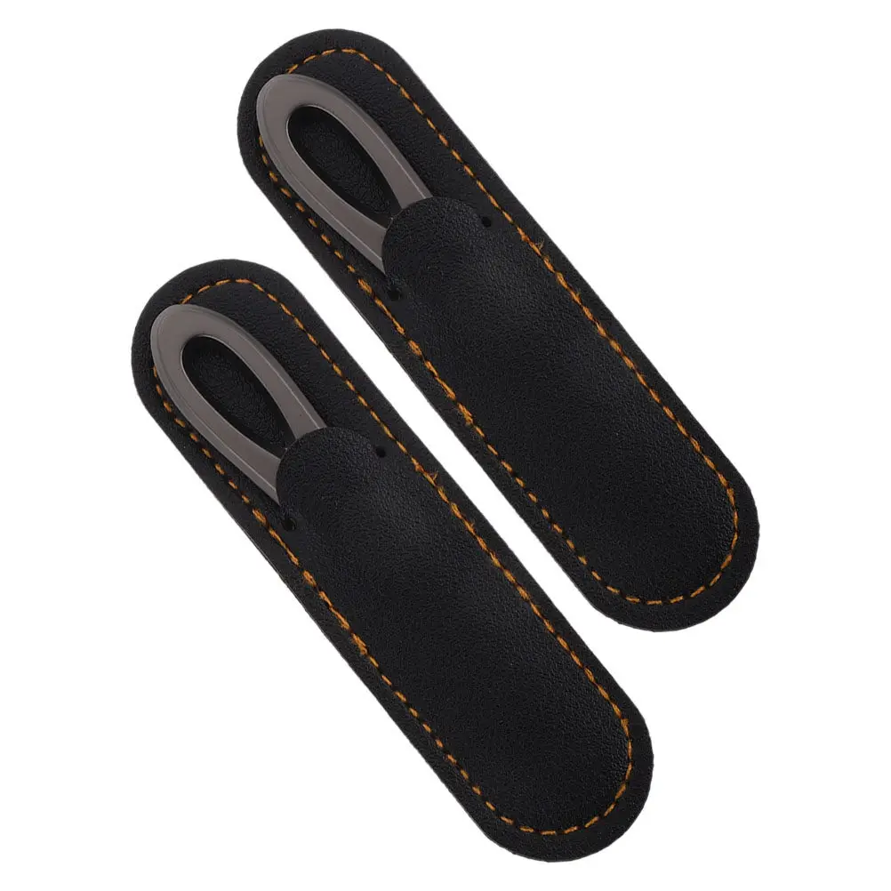 Double-Sided Stainless Steel Nail Files with Anti-Slip Handle, Portable Reusable Nail Buffer Manicure Travel Kit