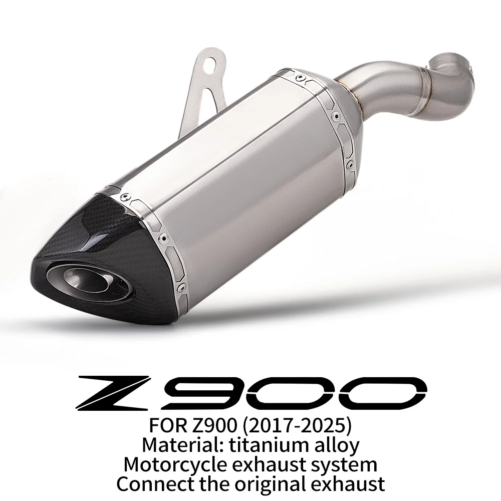 

For Z900 2017-2026 Motorcycle Exhuast Middle Link Pipe Motorcycle Escape Exhaust Muffler Pipe