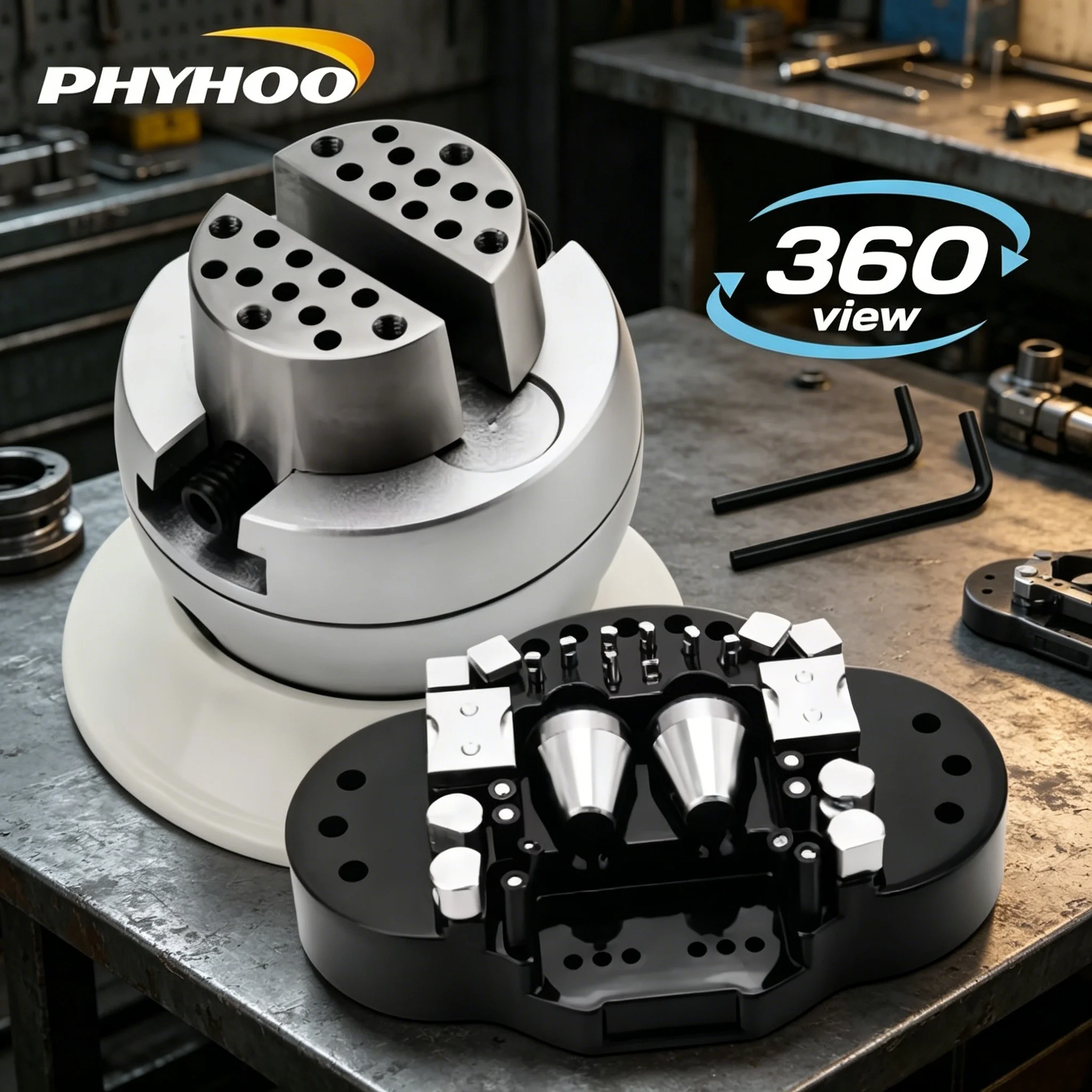 3 Inch Ball Vise 360 Spherical Multi Axis Rotating Jewelry Vise 33Pcs Accessory Kit Precision Parallel Jaw Engraving Stone