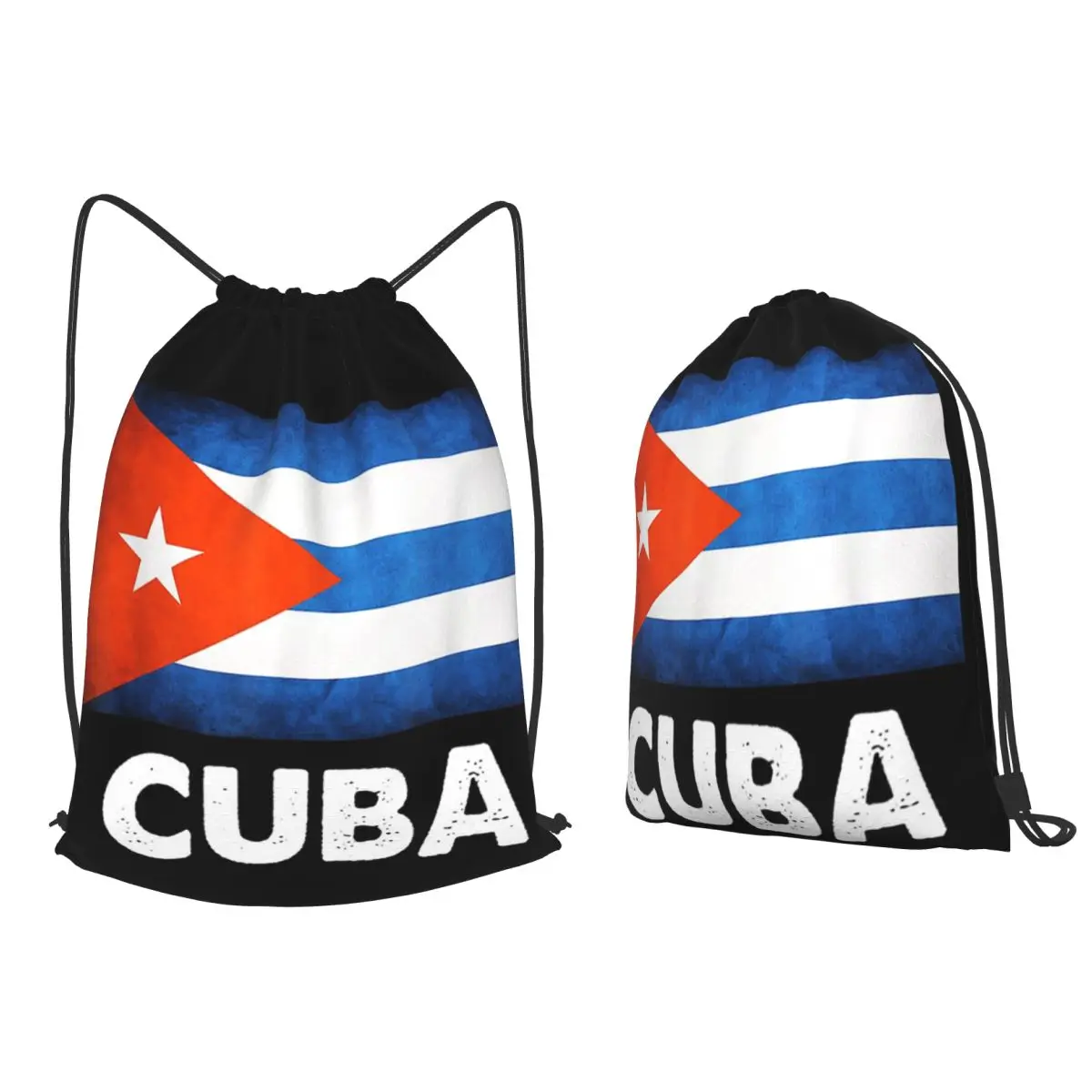 Cuban Cuba Country Flag Backpacks Multi-function Drawstring Bundle Pocket Sundries Bag Book Bags for Man Woman School