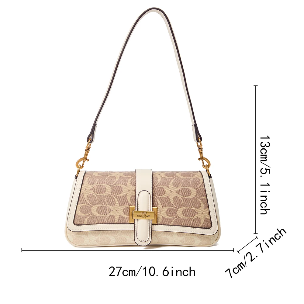Women's handbag 2026 new fashion niche design retro shoulder bag daily matching high-end light luxury crossbody bag