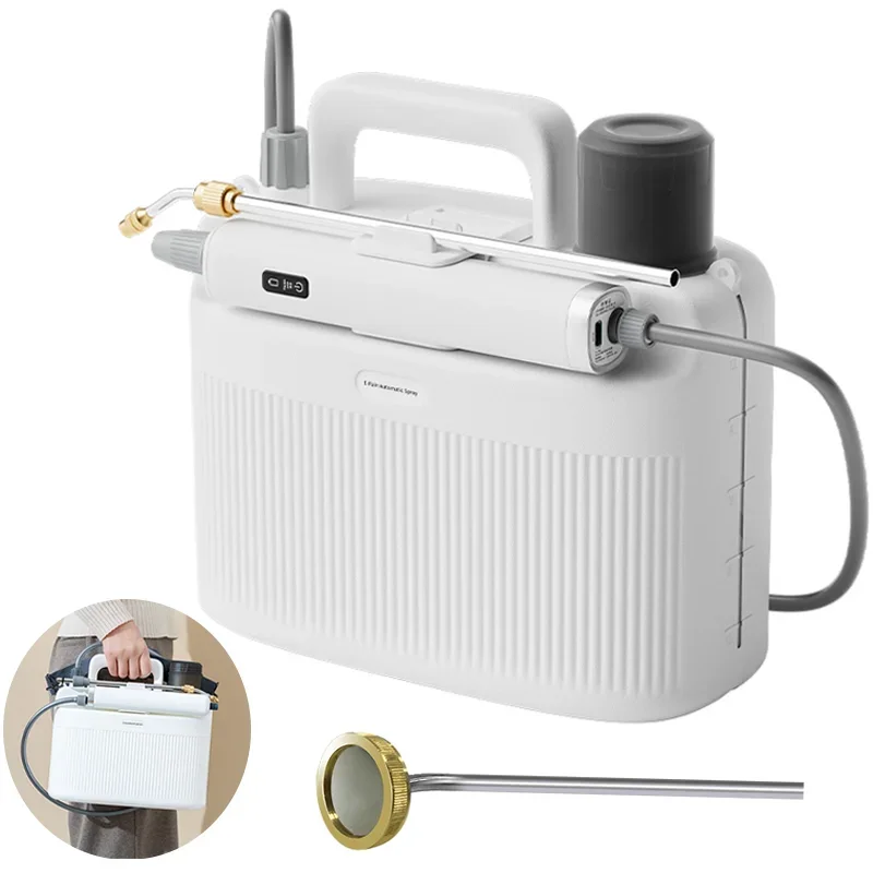 

Portable Electric Garden Sprayer With Adjustable Nozzle Rechargeable Atomizing Spray Bottle for Plant Watering Pesticide Applica