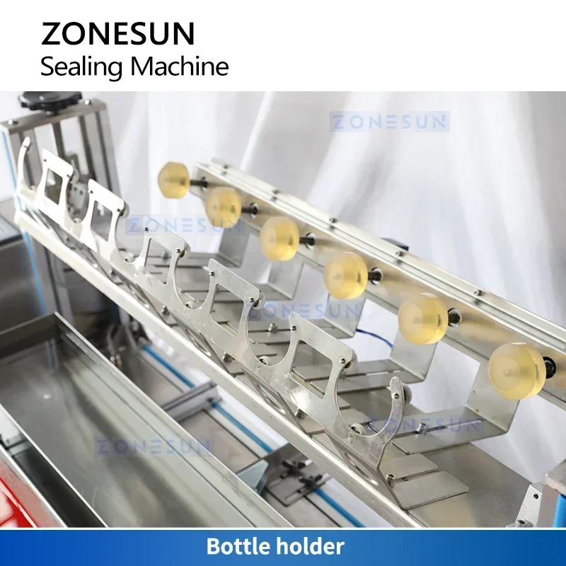 ZONESUN ZS-WS6 自動ワインボトルワックスシーリングマシン、デュアルタンクシステム搭載、360BPH、スピリッツガラスボトル包装用