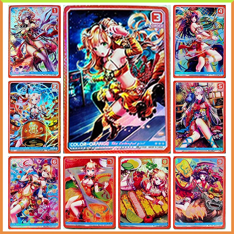 

Anime Goddess Story DIY ACG Laser Tabletop Games Refraction Foil Raiden Shogun Toys for boys Collectible Cards Birthday Present