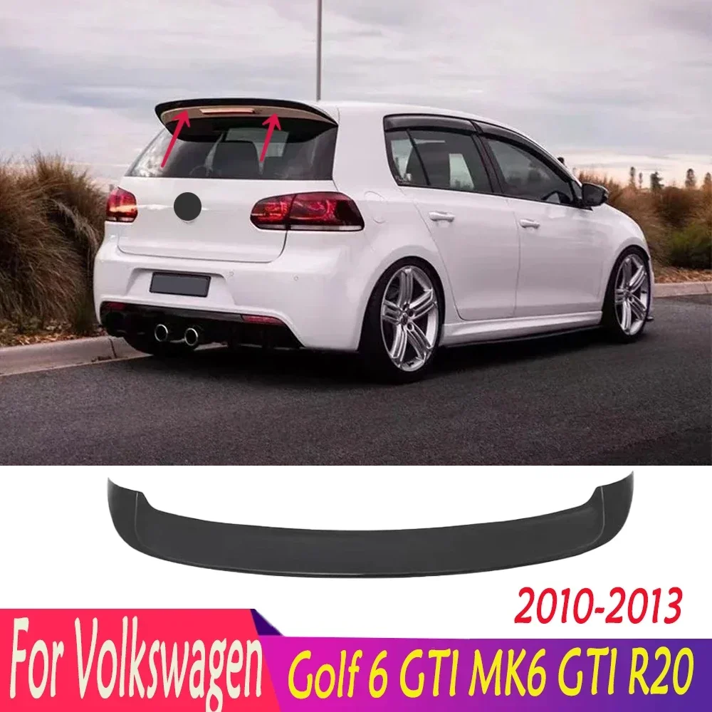 For Volkswagen 2010-2013 Golf 6 GTI MK6 GTI R20 Hatchback Car Rear Roof Spoiler Wing Rear Trunk Lip Spoiler Accessories Body Kit