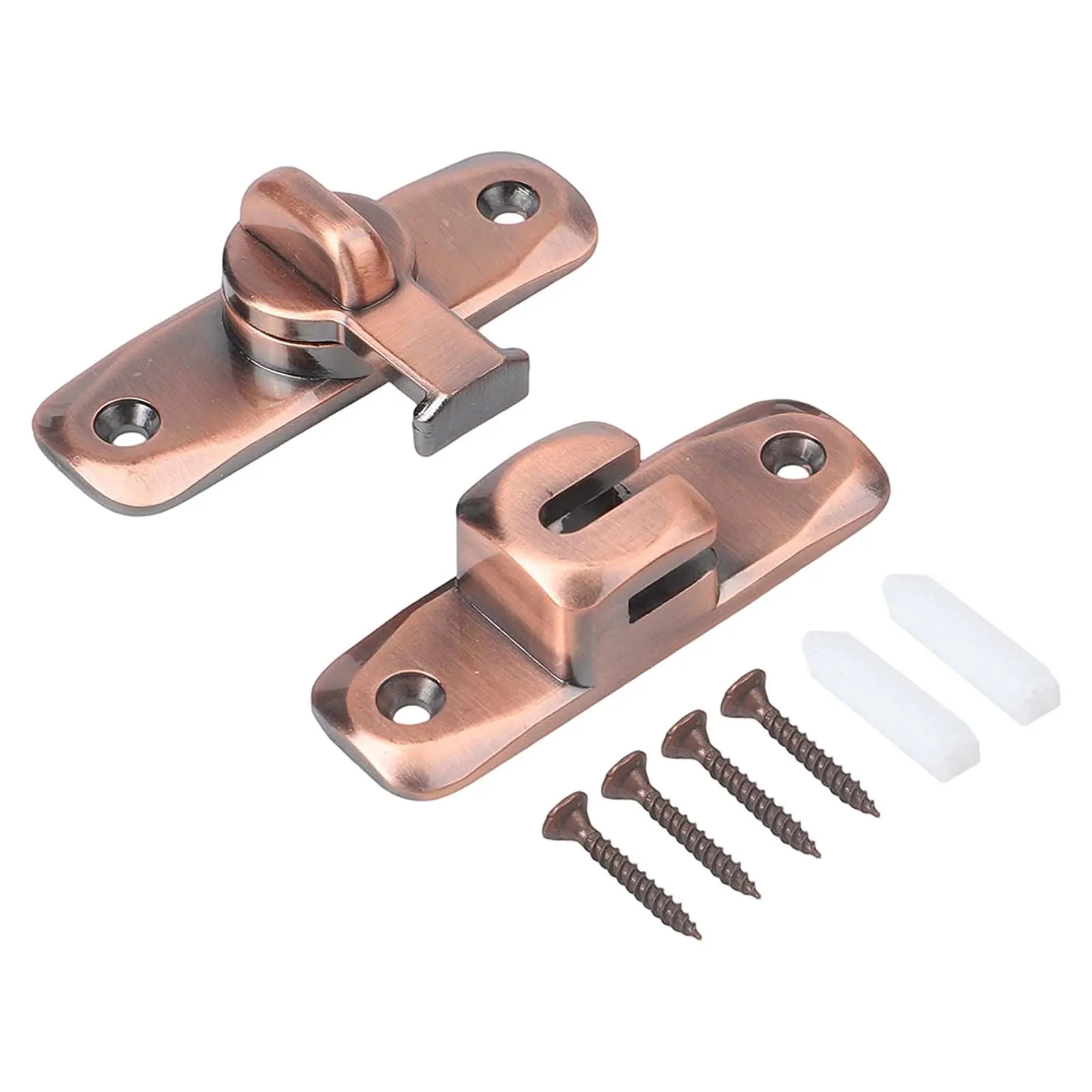 Metal Door Lock Latch with 90180 Degree Mechanism for Barn and Sliding Doors Robust Design for Lasting Security