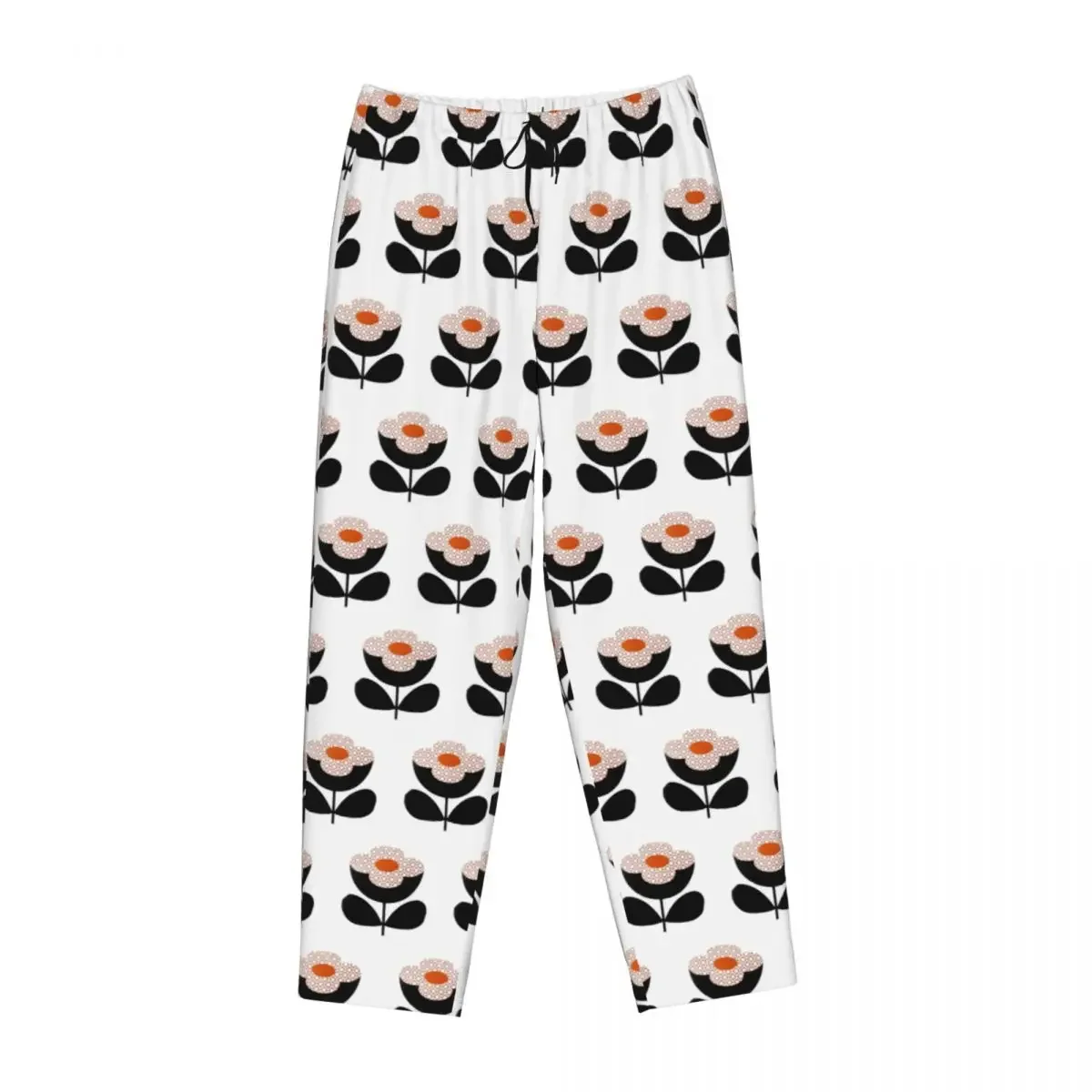 Custom Orla Kiely - Stem Flowers Design Women Pajama Pants Lounge Sleep Sleepwear Bottoms with Pockets