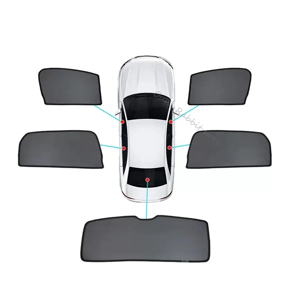 For Leapmotor B10 2025~2027 2026 Car Magnetic Mesh Privacy Sunshade Side Window Sun Shade Mosquito Net Protection Accessories image 3