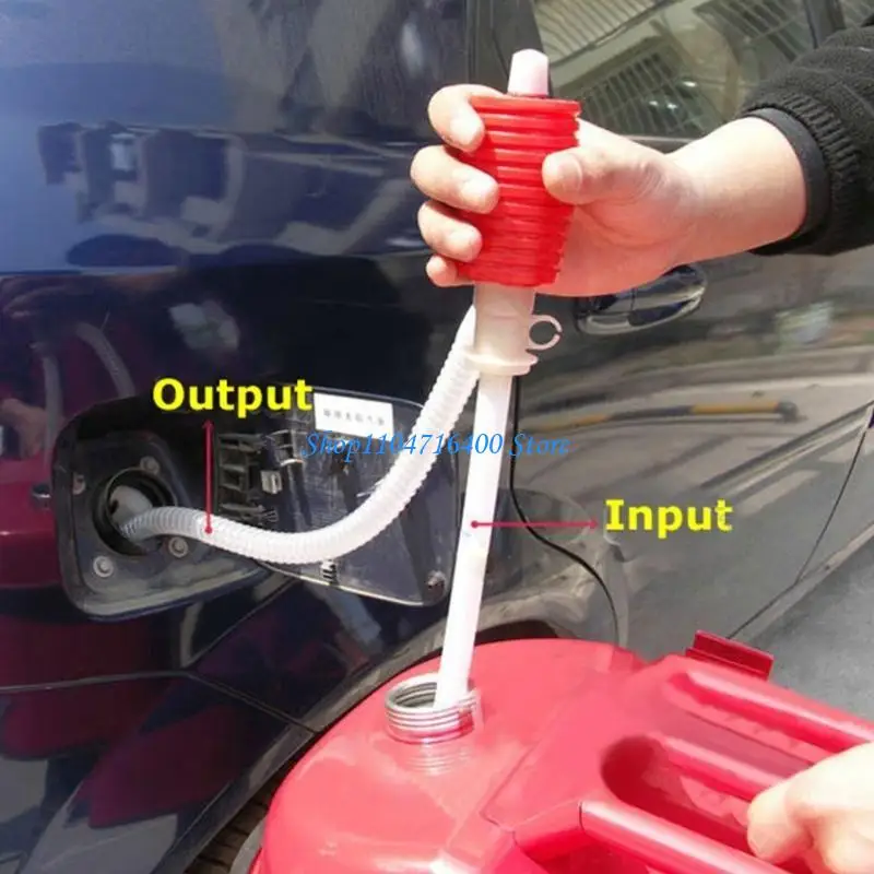 

y1gd Liquid Gas Transfer Hand Oil Water Manual Portable Car Siphon Hose for Car