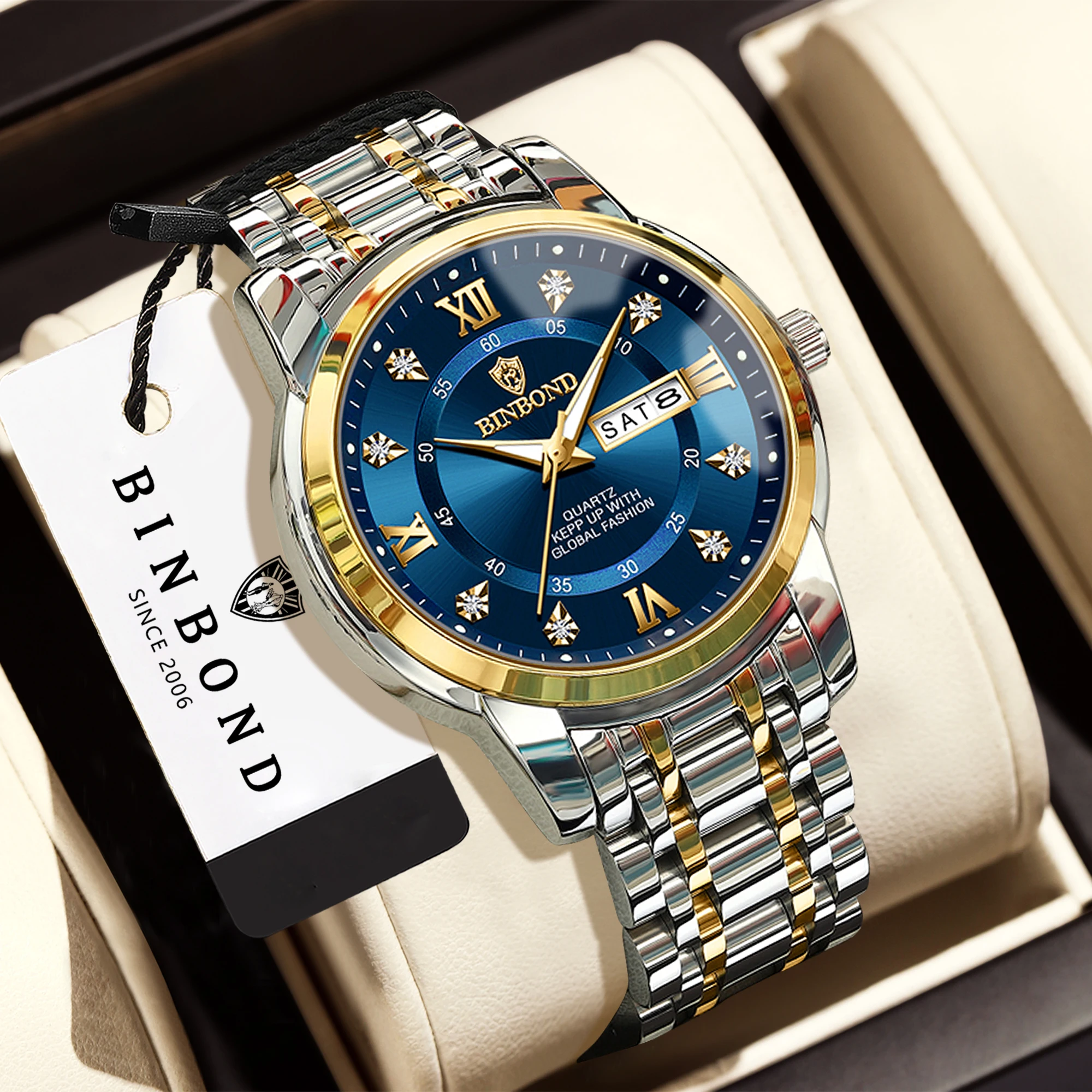 Men's Original Quartz Watch, Waterproof Luminous Design