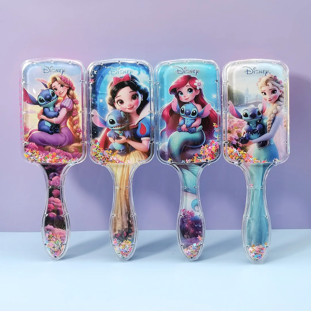 2-4psc Pente de cabelo com fluxo de areia e cabo quadrado Kuroomi My Little Pony Pente de massagem