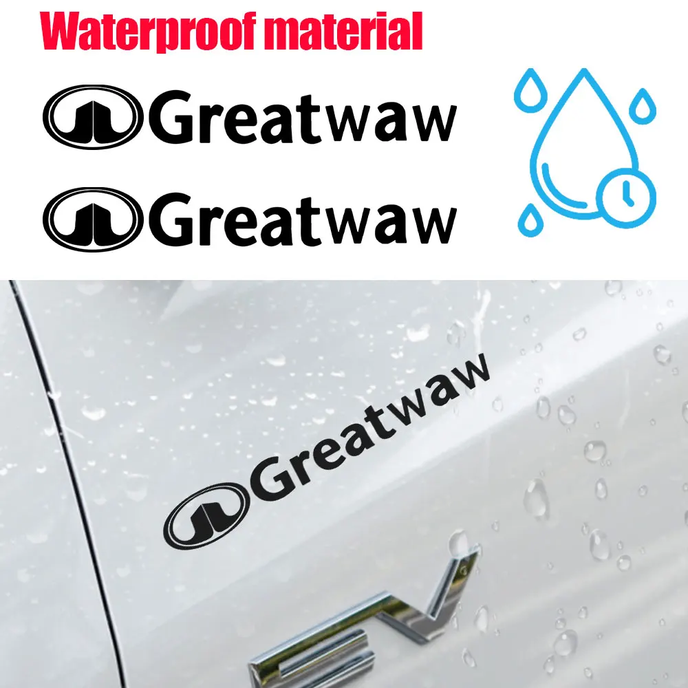 Car Sticker 4PC Car Body Trunk Decoration Stickers Anti-Scratch Decals For Great Wall WEY Hover H5 H3 H6 M2 Safe M4 GWM Wingle