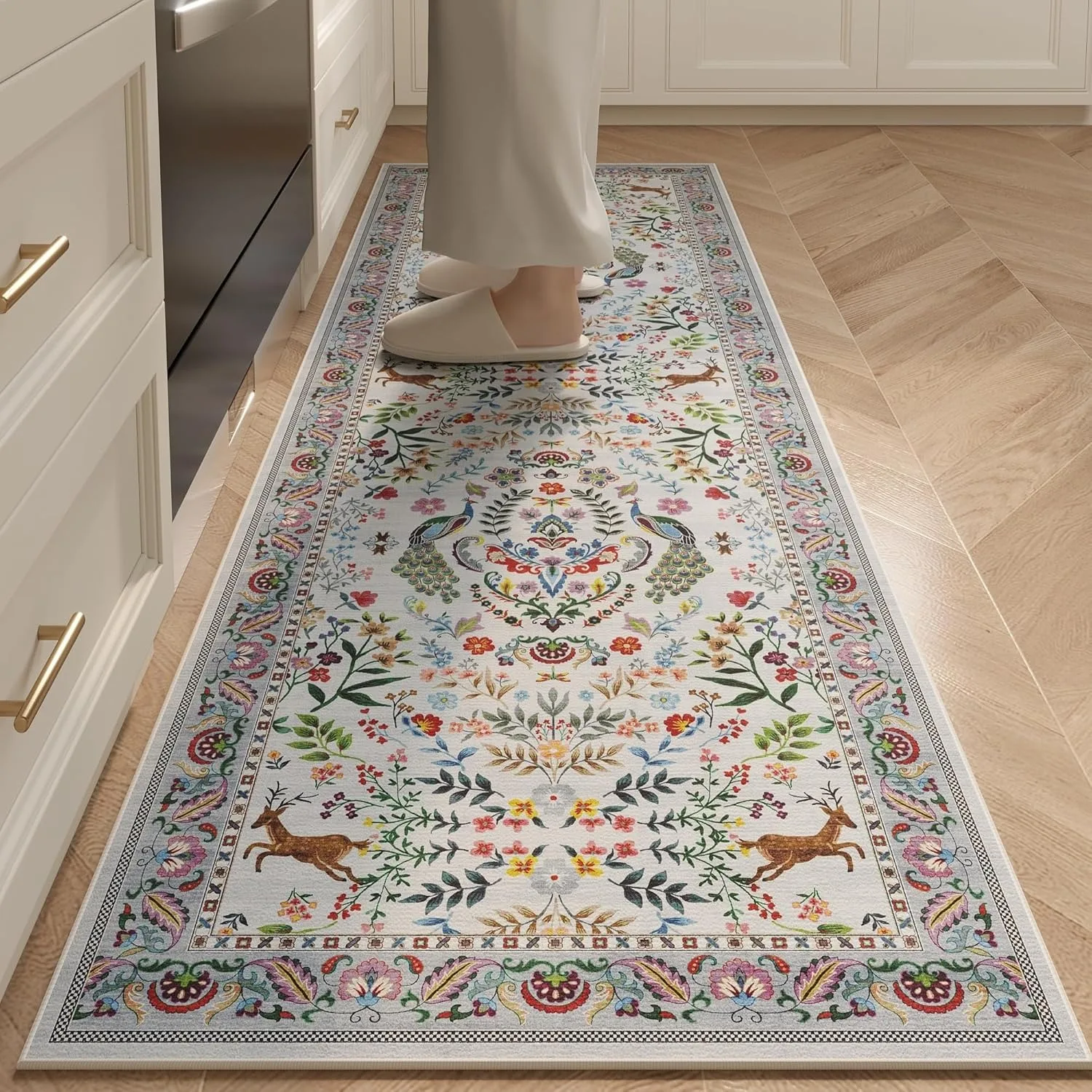 Kitchen Floor Mat Runner Rug Hallway Non-slip Long Carpet Home Decoration Wear-resistant Laundry Room Foot Mats Alfombra Cocina
