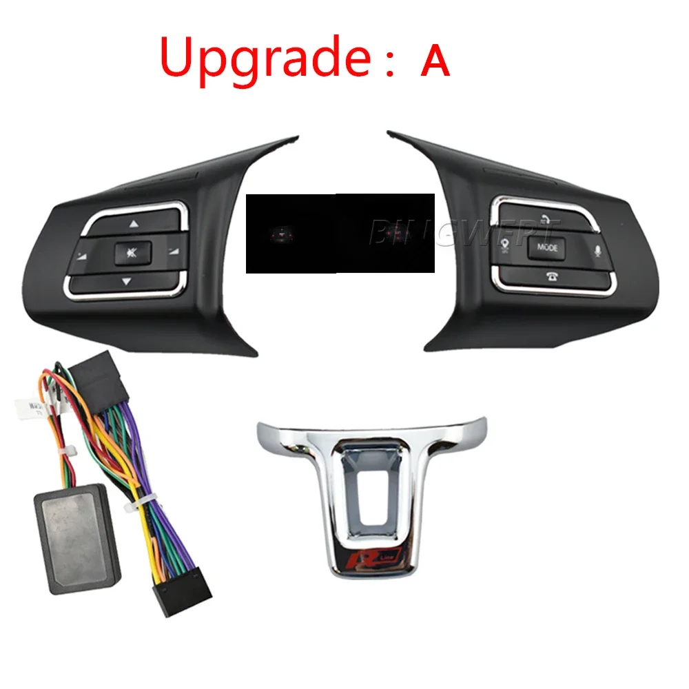 Per VW MK6 Jetta Polo Passat Bora Sagitar Golf 2010-2012 Volante Interruttore di Pulsante Mozzi Pulsante Del Volume Interruttore Audio Del Telefono