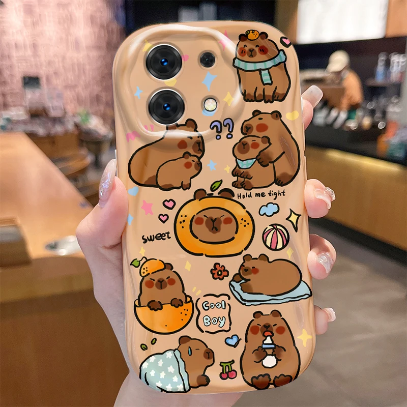 Capybara Case for Xiaomi Redmi Note 14 13 12 11 10 Pro Plus 5G 9 14C 13C 4G 12C 10C 10S A2 A1 Shockproof Soft Silicone Cover