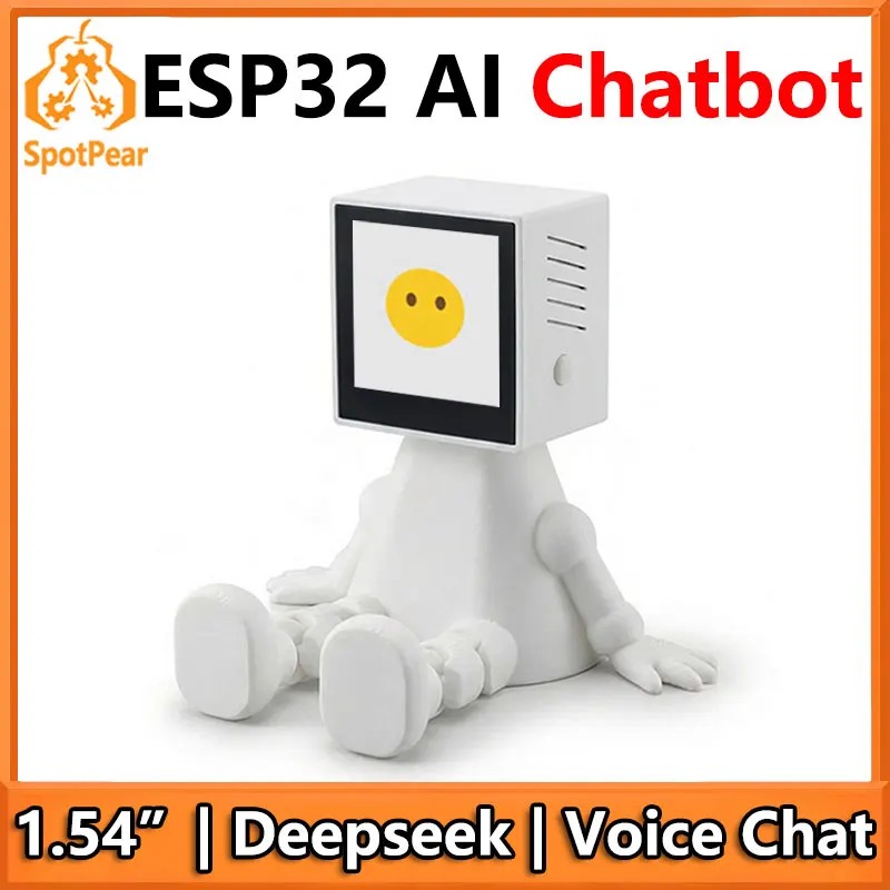 

Плата для разработки робота-чат-бота ESP32 AI с голосовым управлением и 1,54-дюймовым ЖК-дисплеем Deepseek