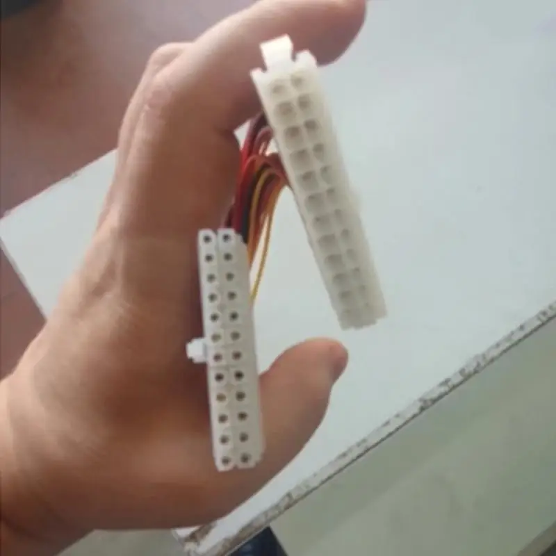 30cm ATX 24 Pin Male to 24Pin Female Power Supply Extension Cable for Internal PC PSU TW Power Connector Wire Power Supply