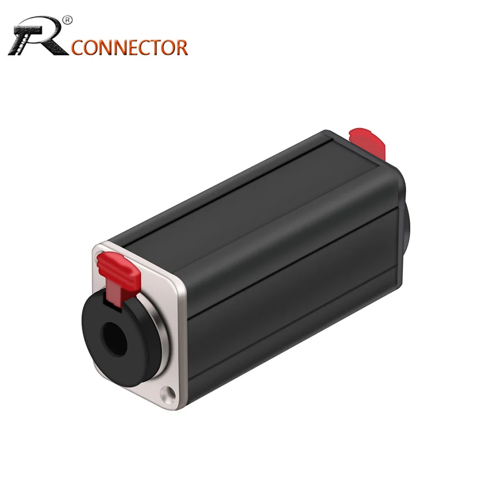 1pc 6.35mm Jack Couplers Connector Chassis Dual Function Panel Mount Socket Speaker Extended Straight Adapter