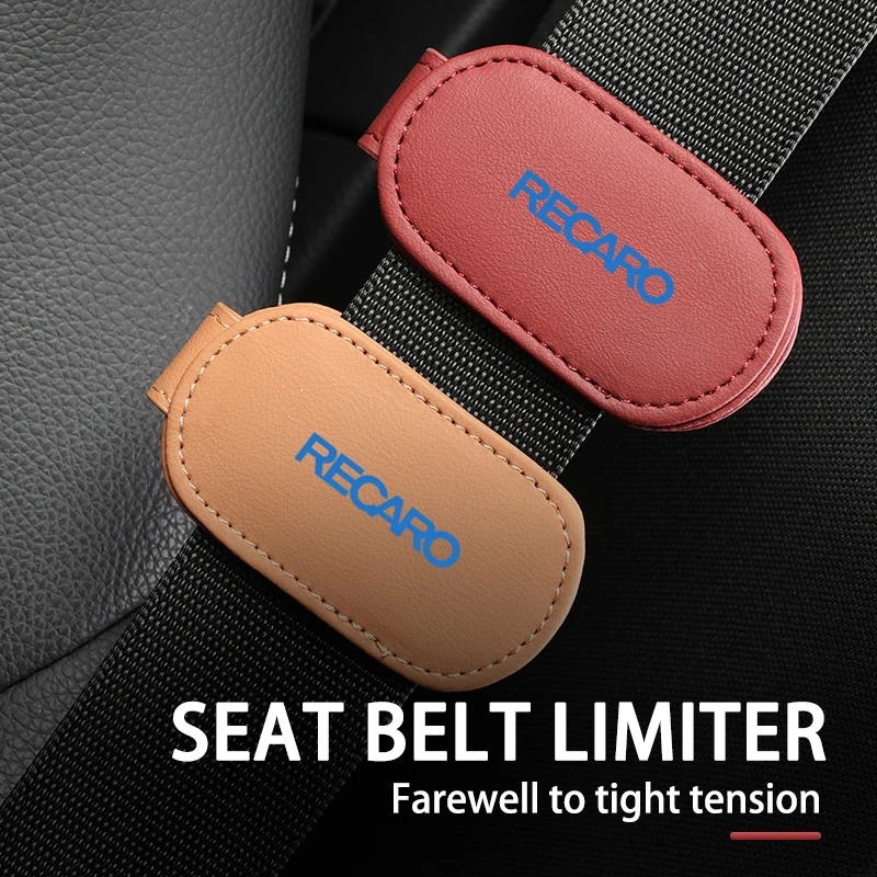Car Seat Belt Clip Safety Belt Fixed Limiter Adjustable Stopper For Recaro view 2