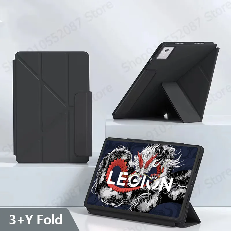 For Lenovo Legion Y700 Gen 3 Case TB321FU 3+Y-Fold Magnet PU Leather Stand Tablet For Legion Y700 2025 Y700 3rd Generation Case
