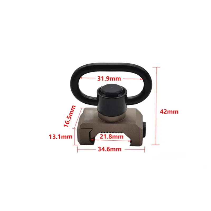 قاعدة تثبيت معدنية التكتيكية CNC AR15 RSA QD حبال حزام مرفق محول 20 مللي متر Picatinny السكك الحديدية قاعدة تثبيت ملحقات المسدس الصيد #3