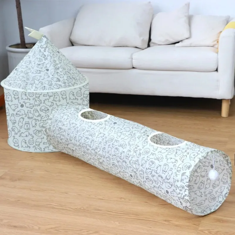 

Cat Supplies Pet Toys Cat Tunnel Nest Combination Set Tent Roll Dragon Universal Foldable Channel Splicing Cat Accessories