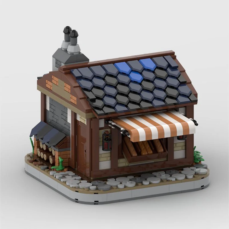 

Moc Idea Medieval Town Bundle Blacksmith Windmill Barn Town Market Dragon Building Blocks Bricks Toys For Children Rebrickable