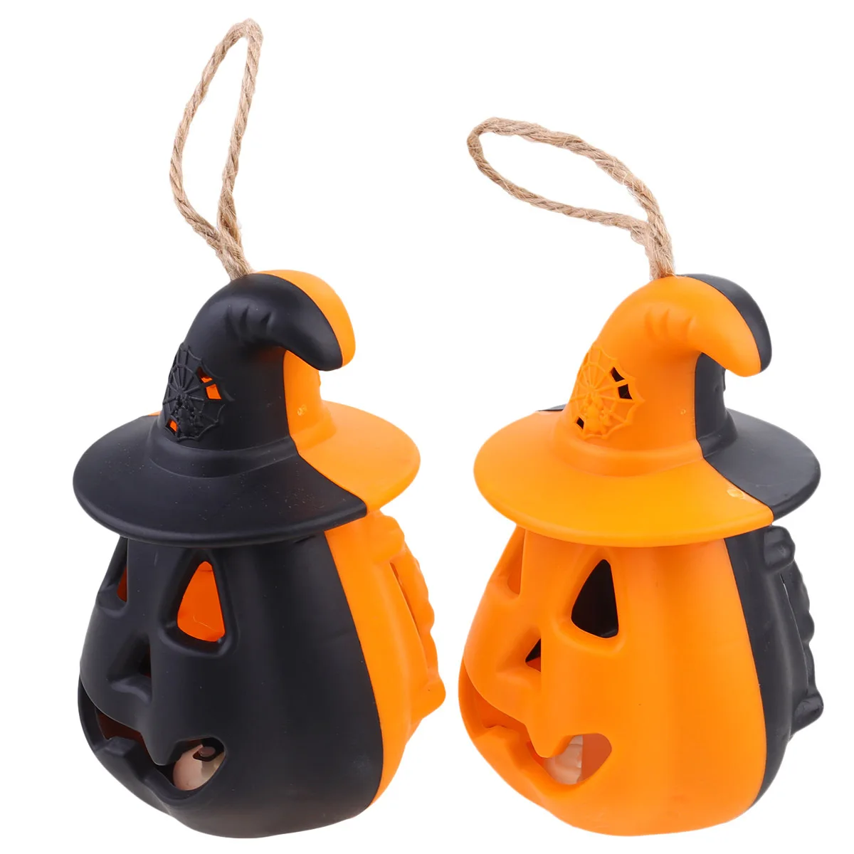 2 шт., черная и оранжевая лампа на Хэллоуин