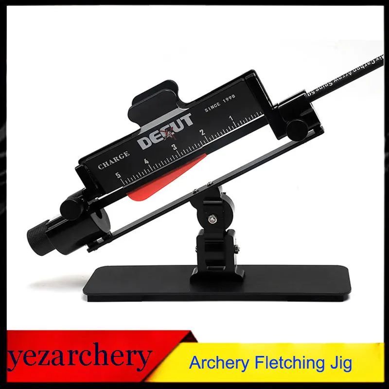 

90/120 Degree Adjustable Rotate Tool Archery Fletching Jig DIY Gluable Feather Sticky Vanes Recurve/Compound Bow Shooting