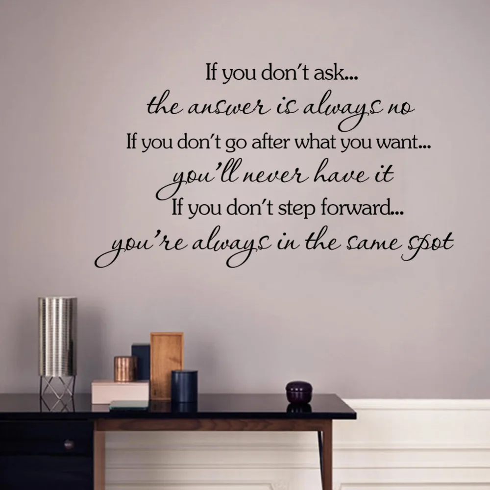 Quotation Home Page Decal Wall Sticker Wedding Decoration High Quality Free Shipping Wedding Gift