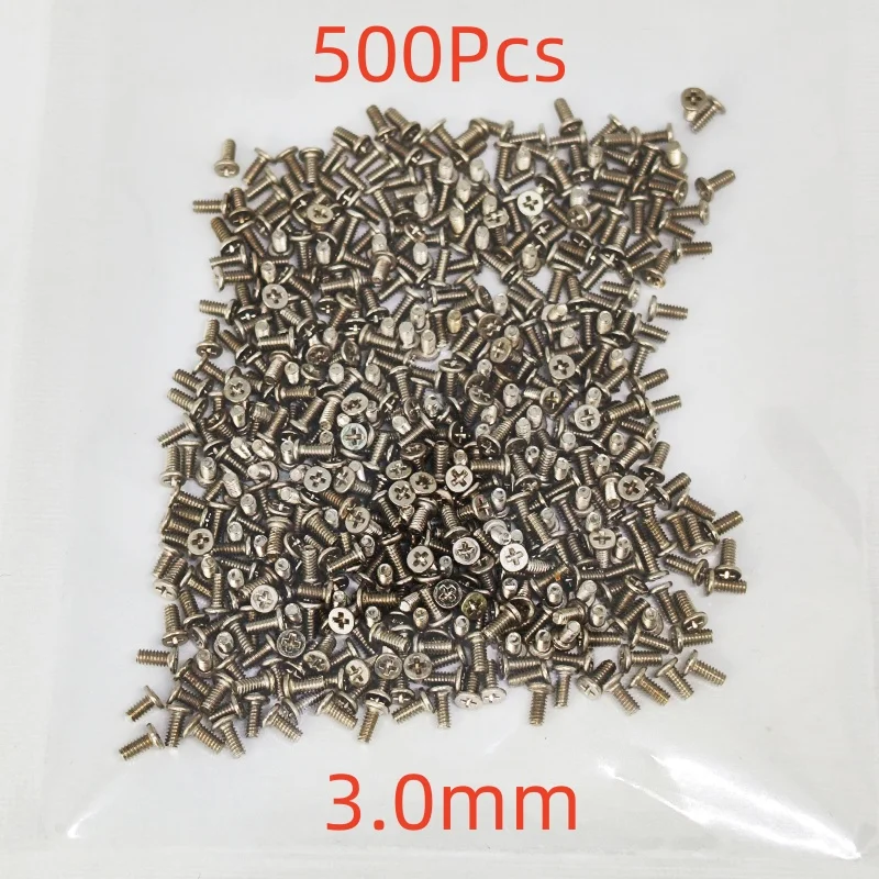 500pcs/Lot 3.0mm 3.5mm  Screws For Samsung Galaxy S22 S3 S4 S5 S6 S7 S8 S9 S10 S20 S21 A11 A71 Note 20 10 9 8 Phone Screw Bolts