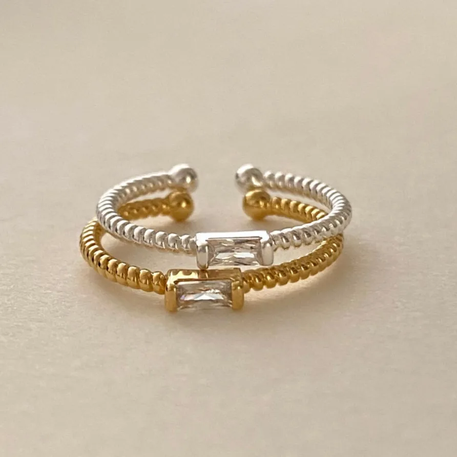 Dating-Ring aus 925er-Sterlingsilber, quadratischer Zirkon, Ringe für Damen, Verlobung, elegante Party-Schmuck-Accessoires, Großhandel mit Schmuck – Detail 9