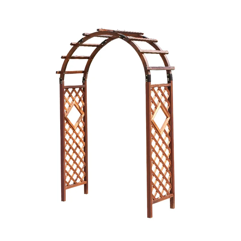 

Arch flower stand, climbing vine preservative wood outdoor courtyard garden decoration door fence