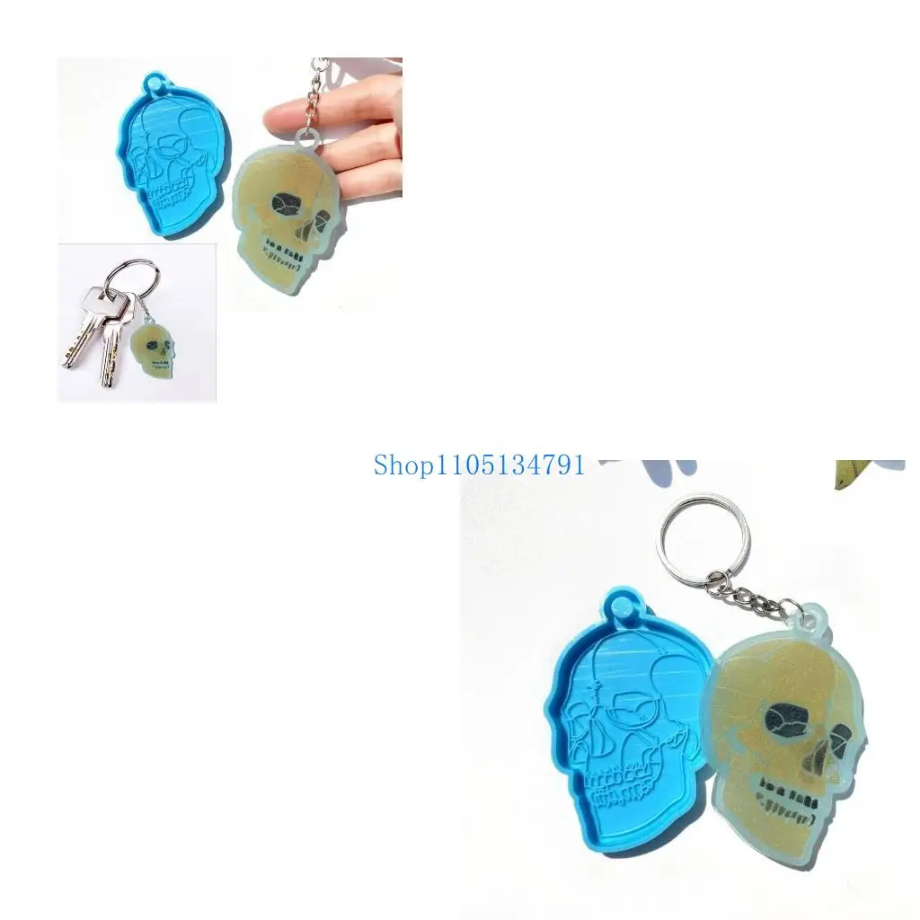 

98 -километровые гибкие прочные силиконовые плесени черепа для крафта фестиваль подвесной для использования с эпоксидной смолой