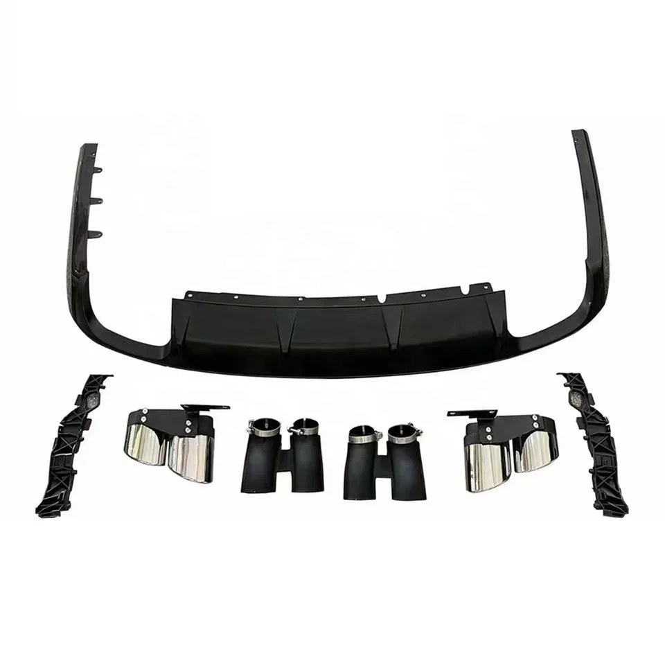 For  A8 D5 up S8 rear diffuser for S8 performance look style rear diffuser 2019 2020 2021 2022